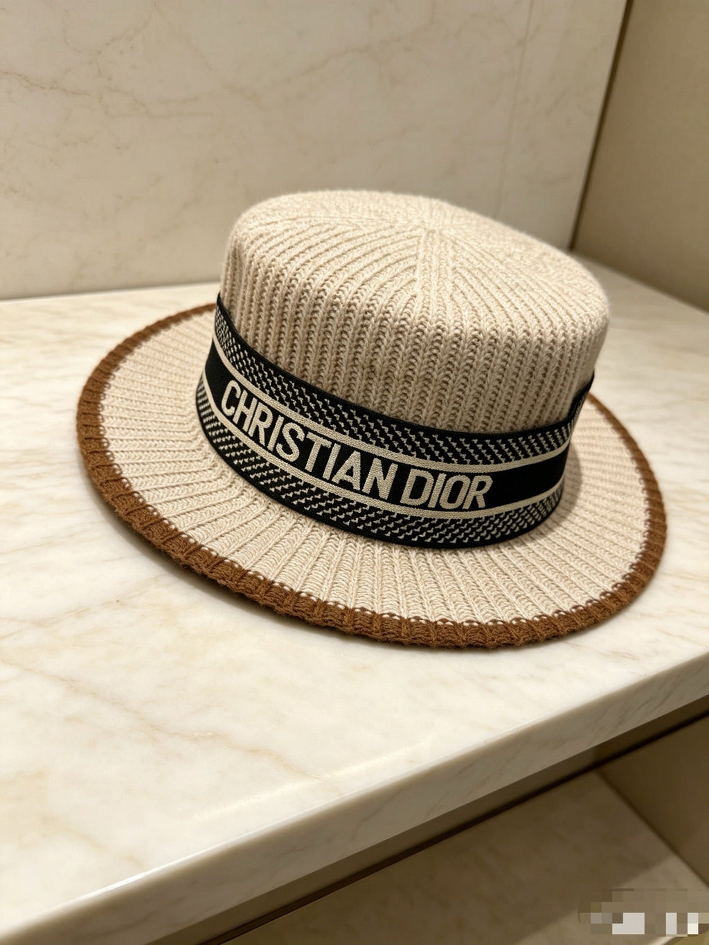 Dior Wool Flat-Top Hat
