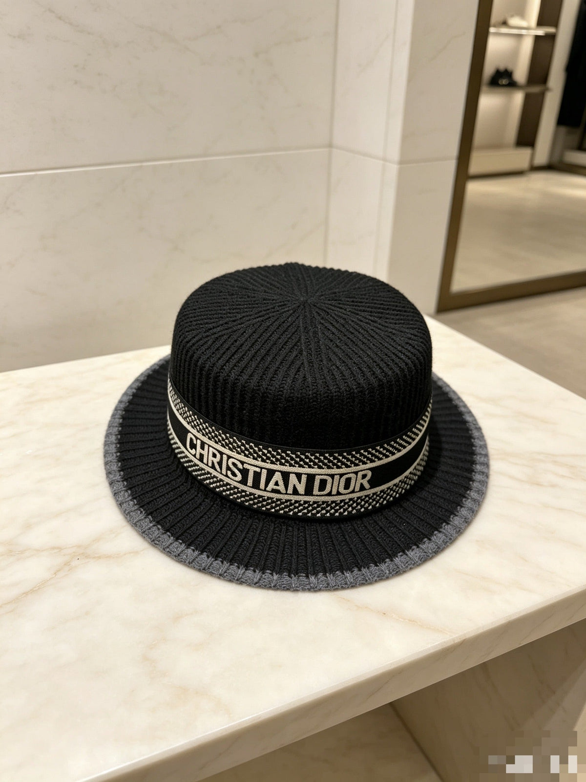 Dior Wool Flat-Top Hat