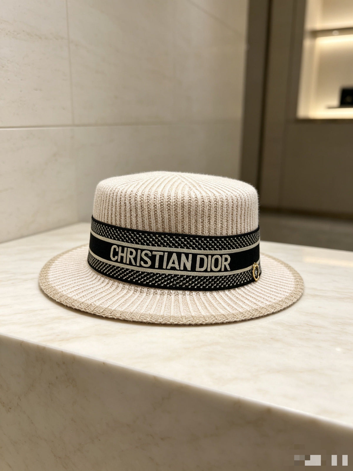 Dior Wool Flat-Top Hat