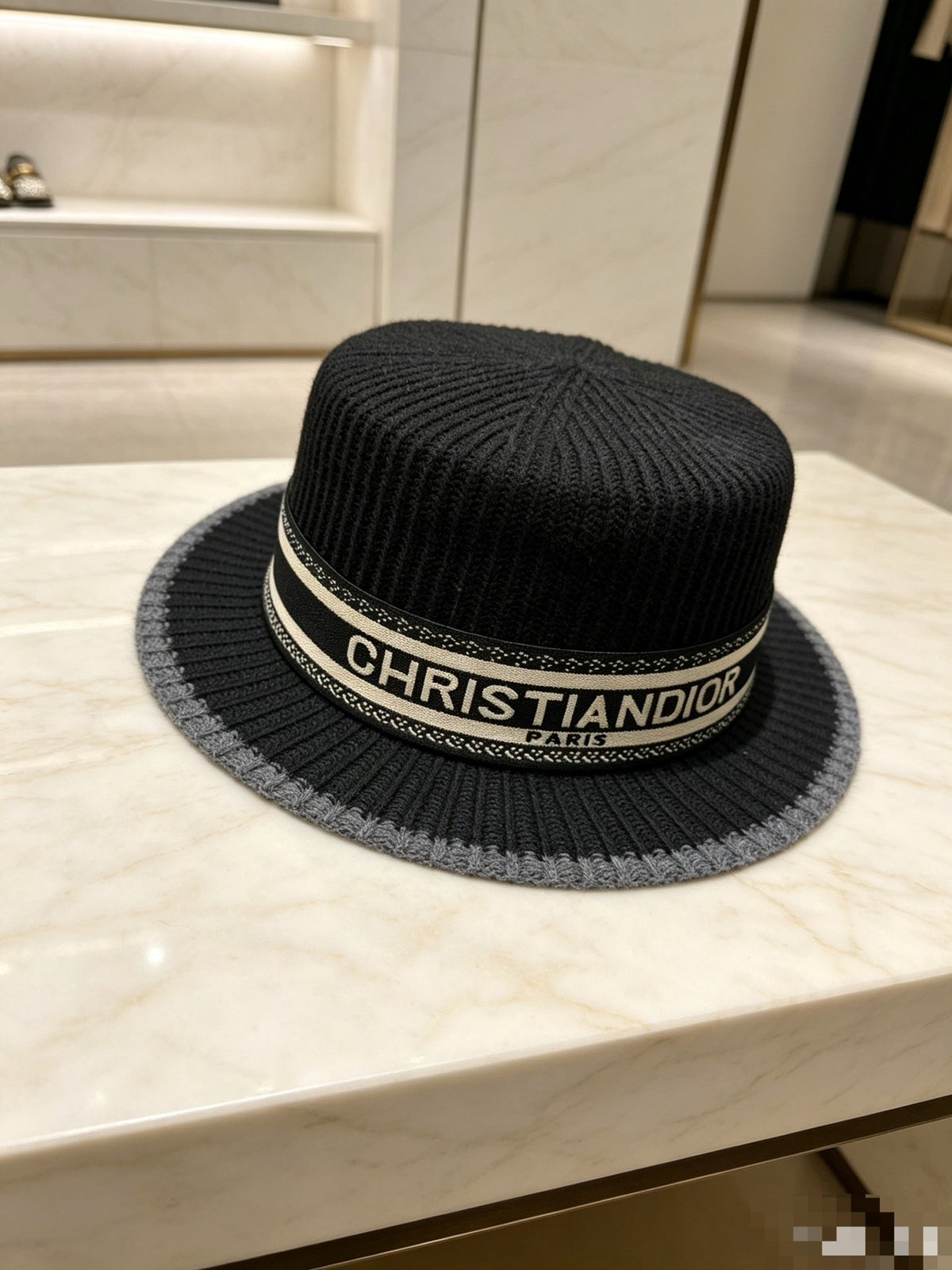 Dior Wool Flat-Top Hat