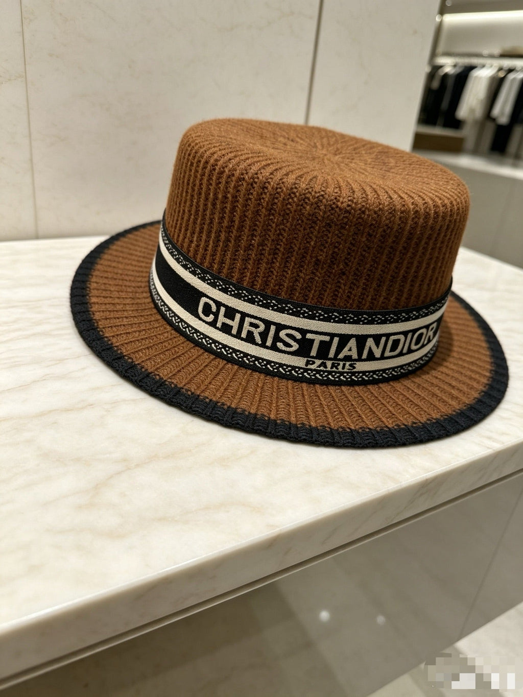 Dior Wool Flat-Top Hat