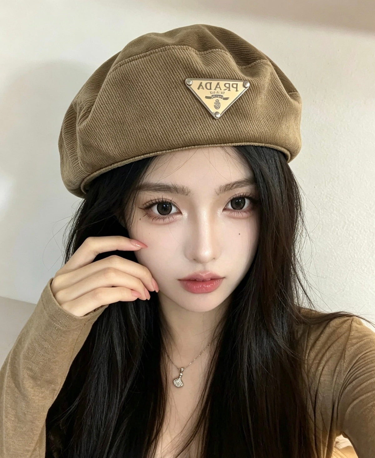 Prada Corduroy Beret