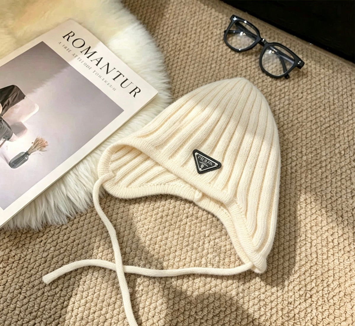 Prada Pastel Earflap Hat